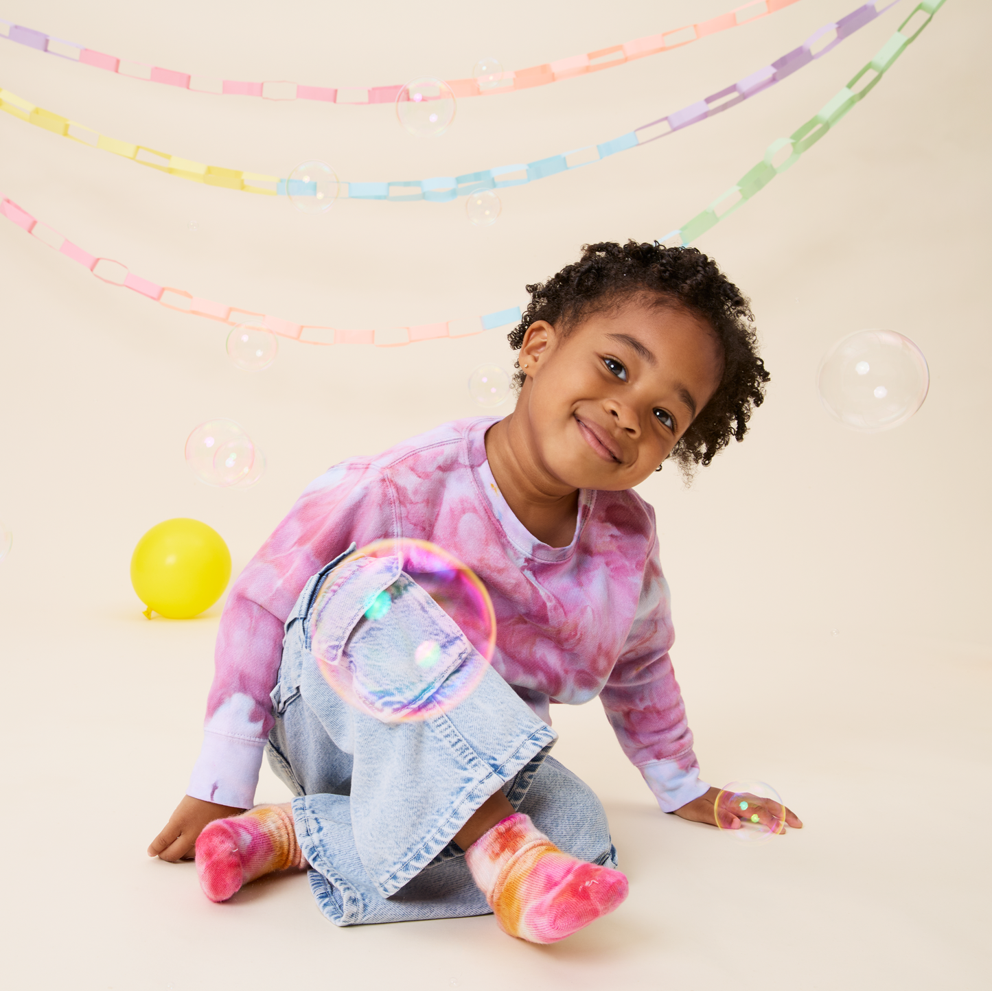 Ice-Dyed Toddler Crewneck
