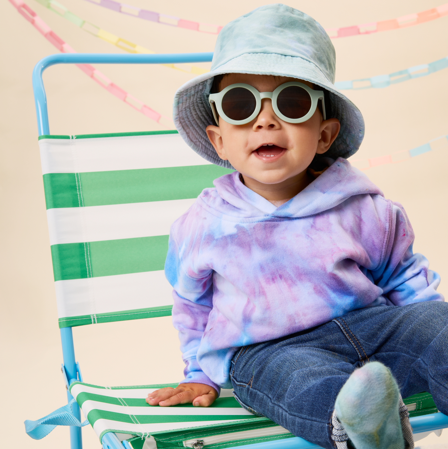 Ice-Dyed Toddler Bucket Hat