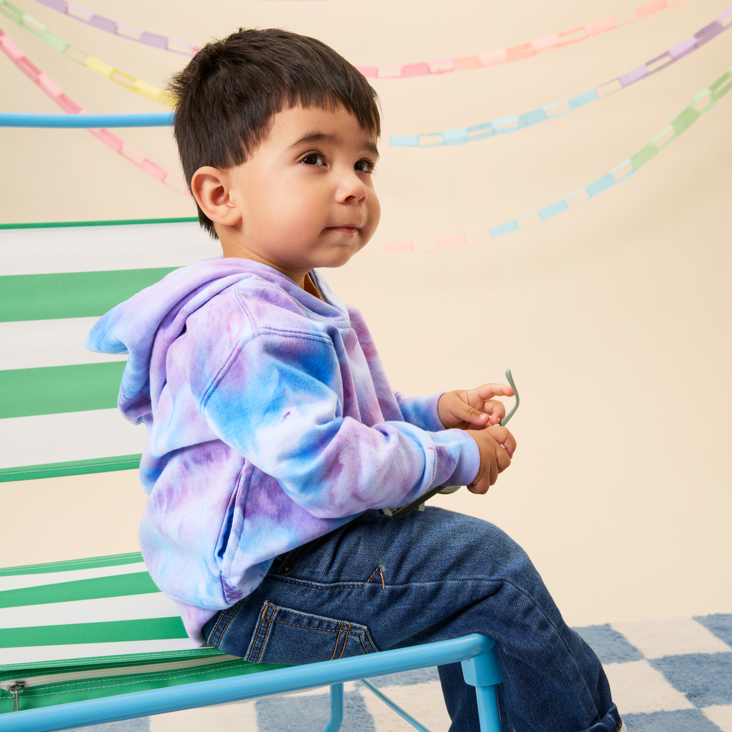 Ice-Dyed Toddler Hoodie