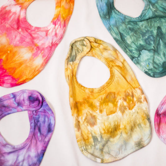 Ice-Dyed Baby Bib