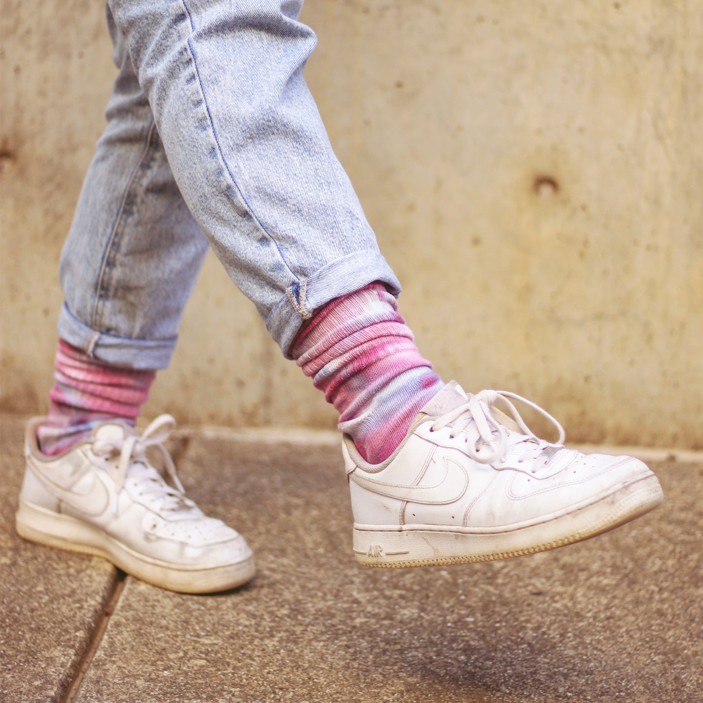 Ice-Dyed Adult Socks