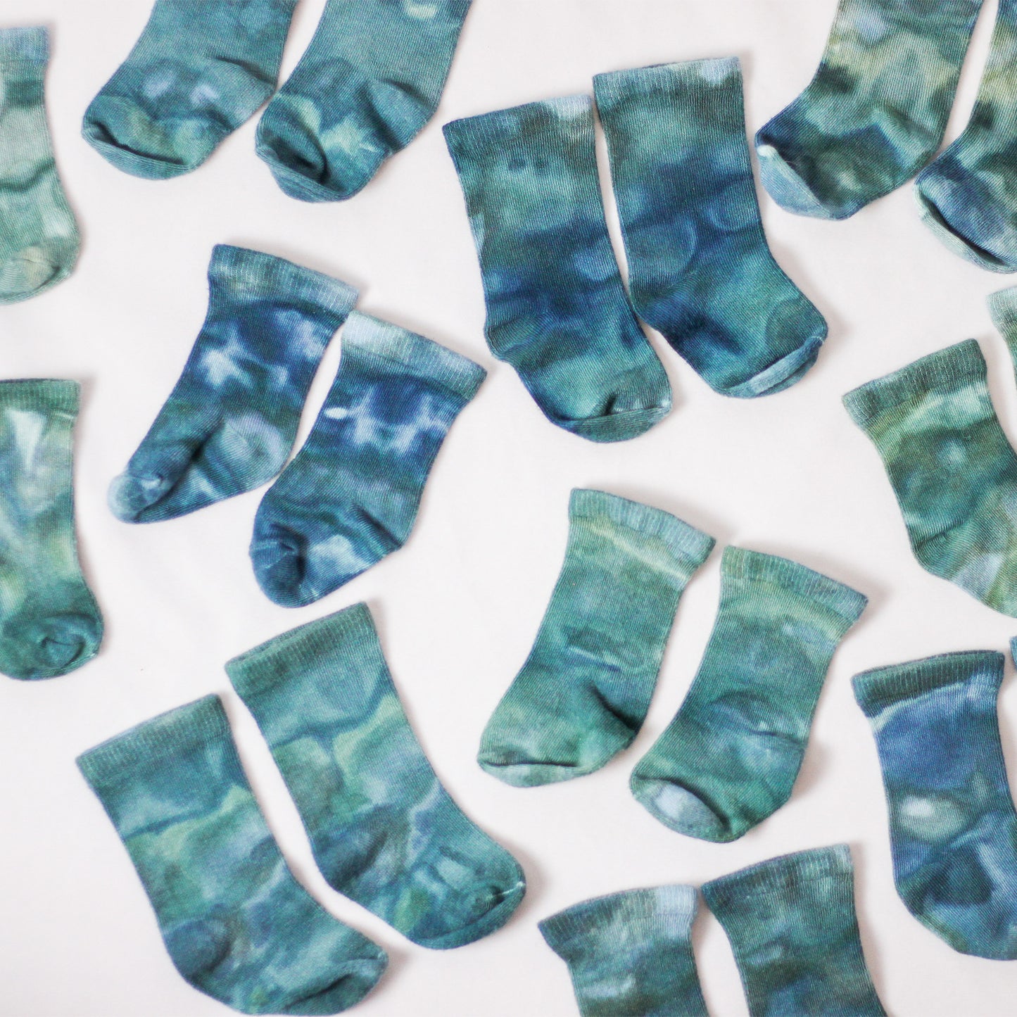 Ice-Dyed Baby Socks