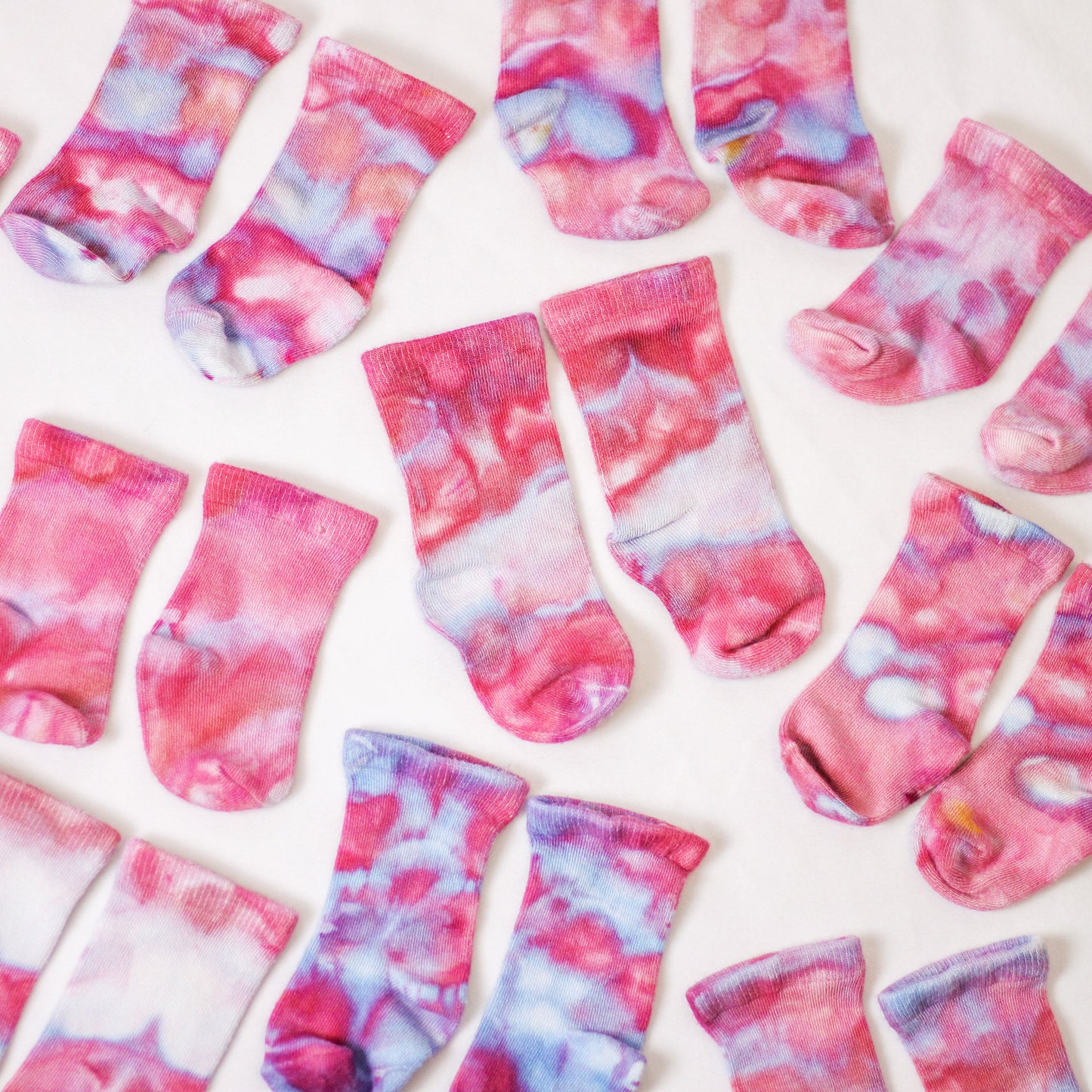 Ice-Dyed Baby Socks