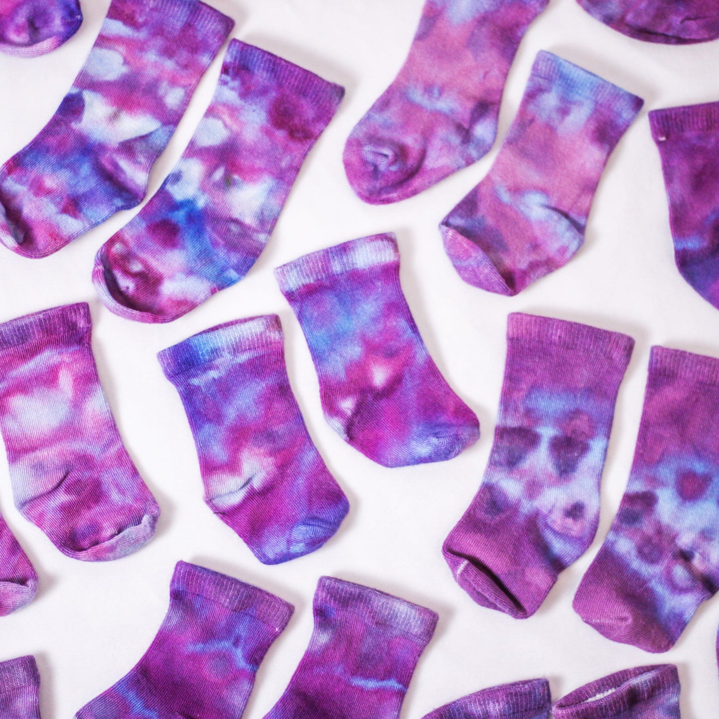 Ice-Dyed Baby Socks