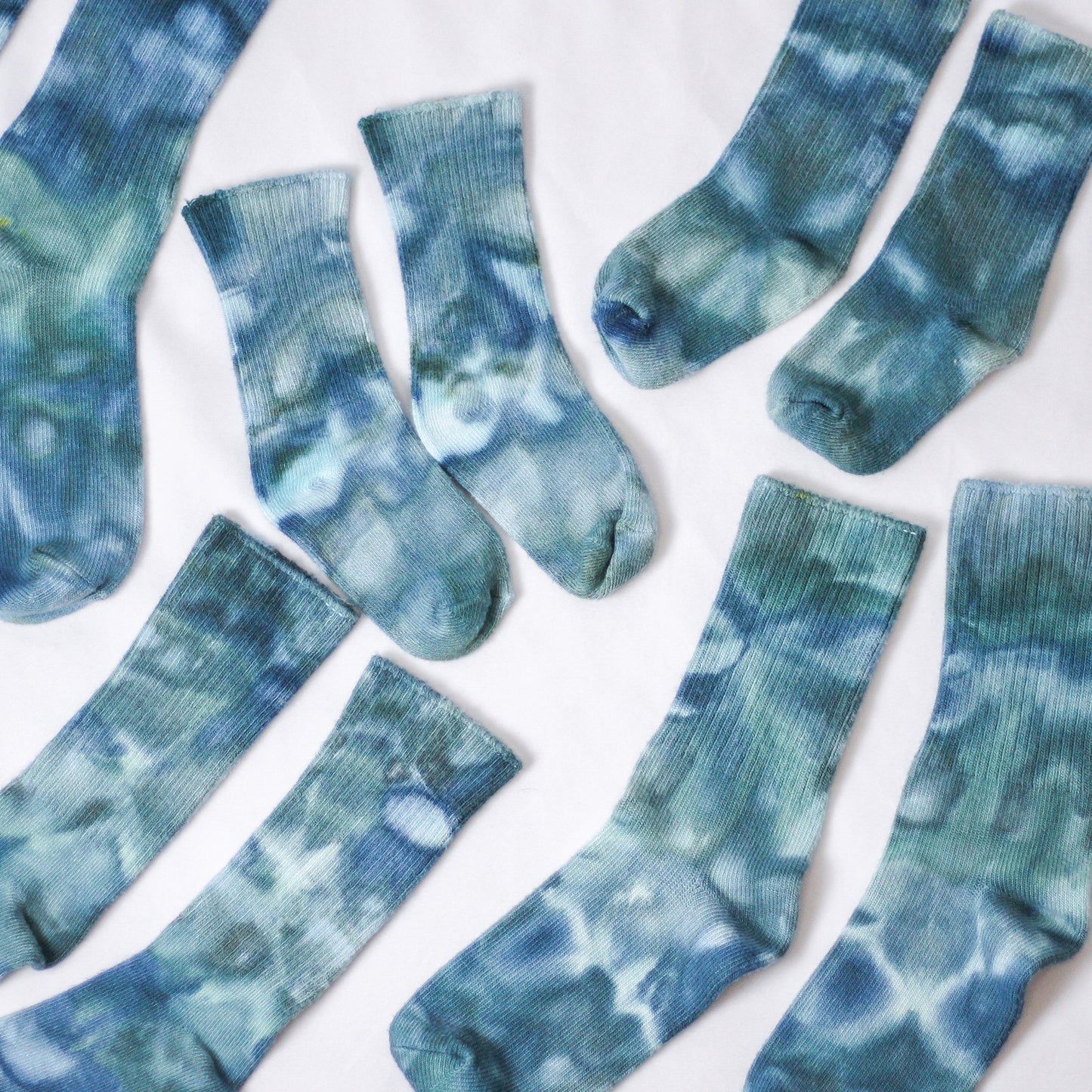 Ice-Dyed Toddler & Kid Socks