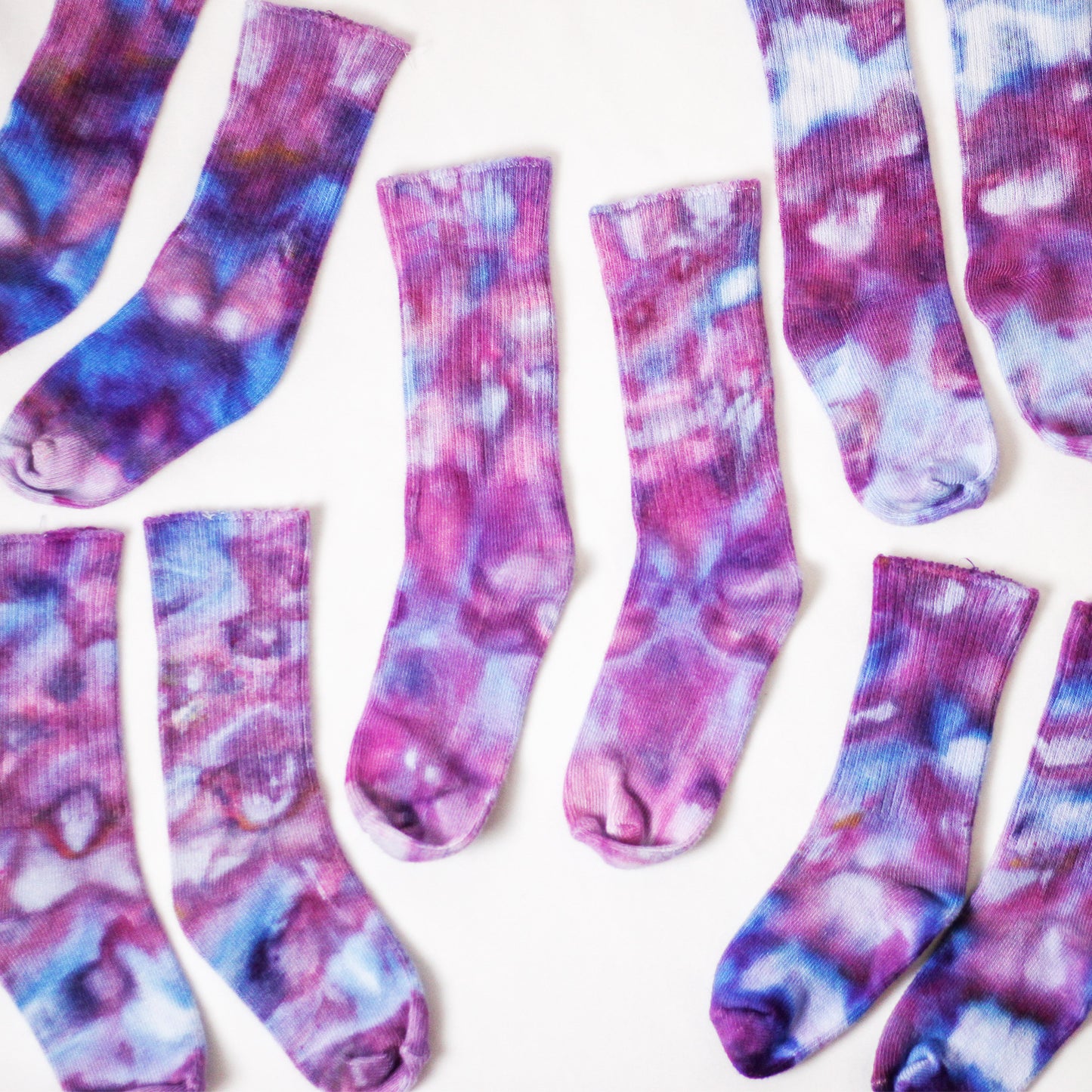 Ice-Dyed Toddler & Kid Socks