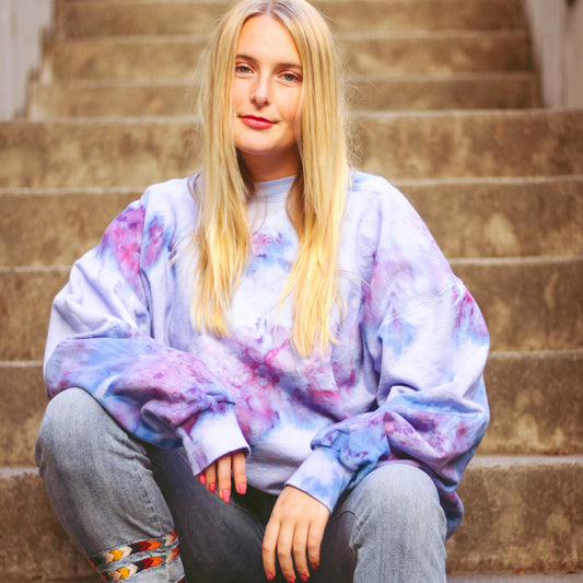 Ice-Dyed Adult Crewneck